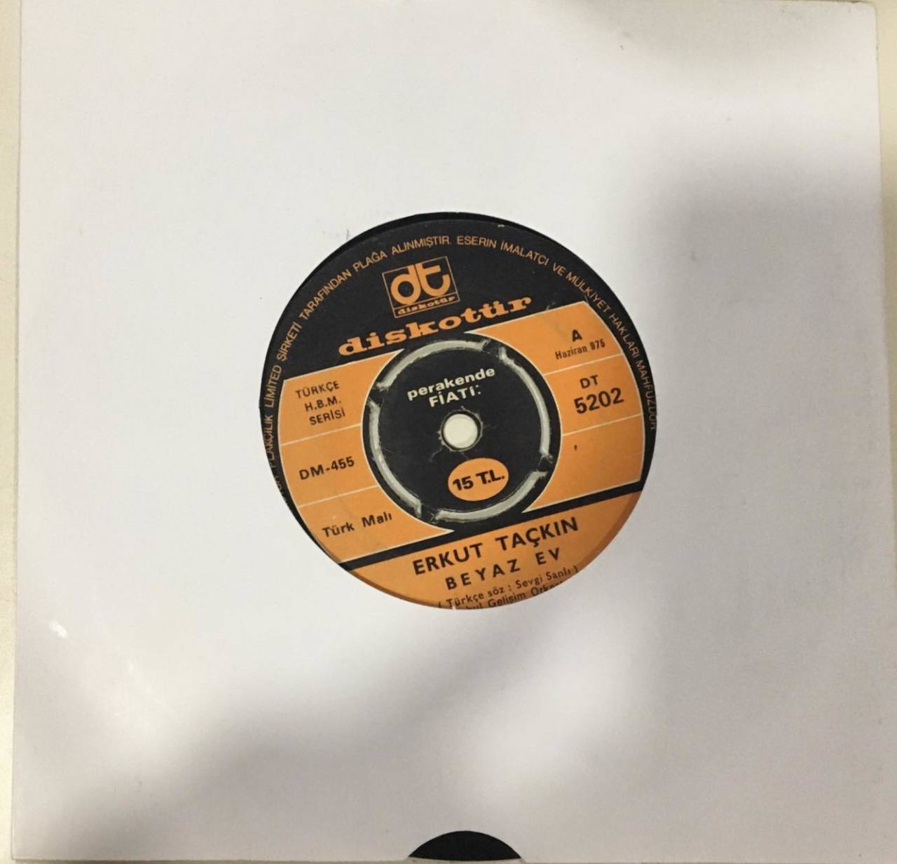 Erkut Taçkın Beyaz Ev 45 lik