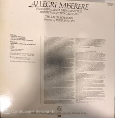 Allegri Miserere The Tallis Scholars LP