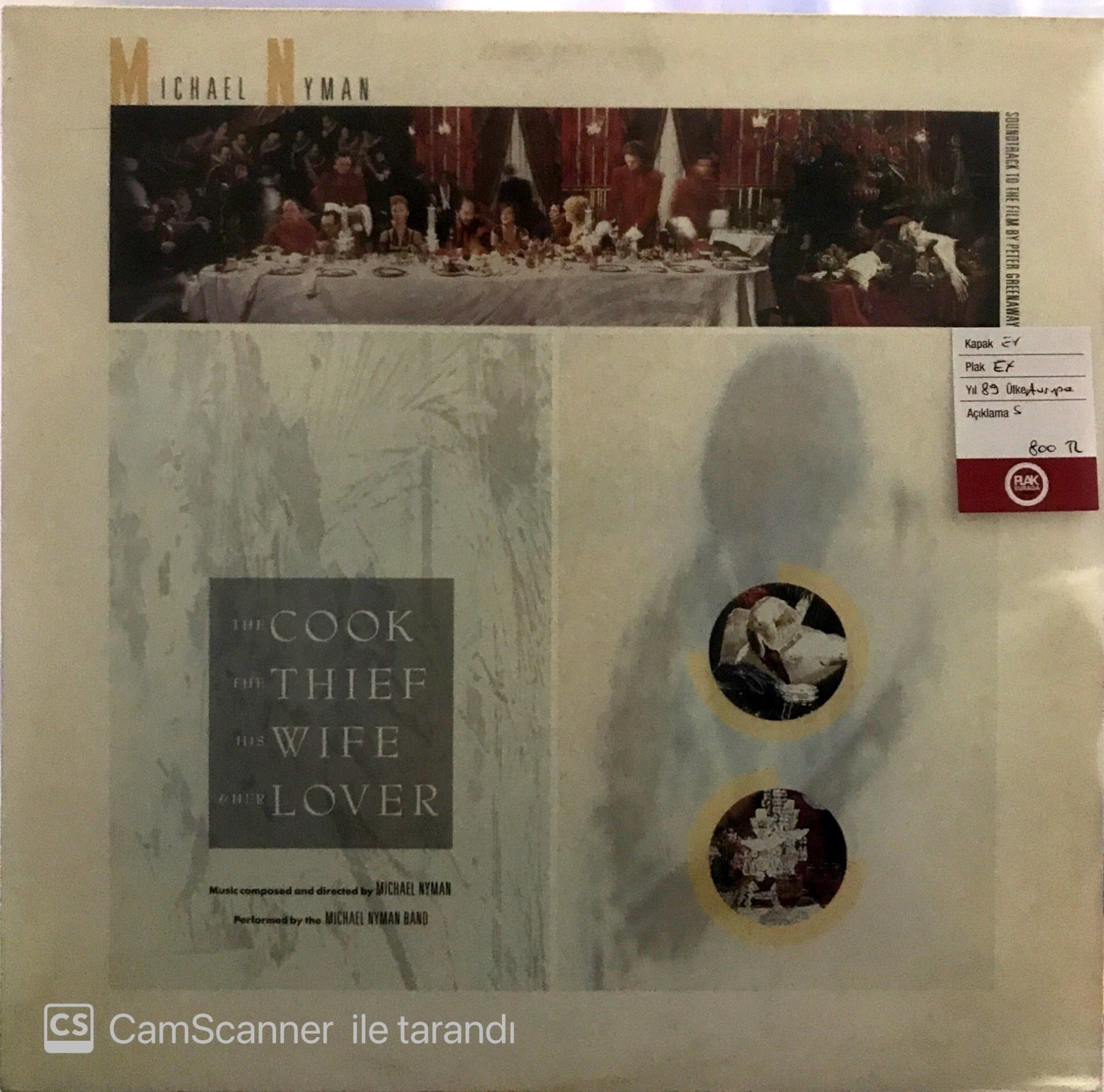 Michael Nyman - the cook, the thief his wife & her Lover LP