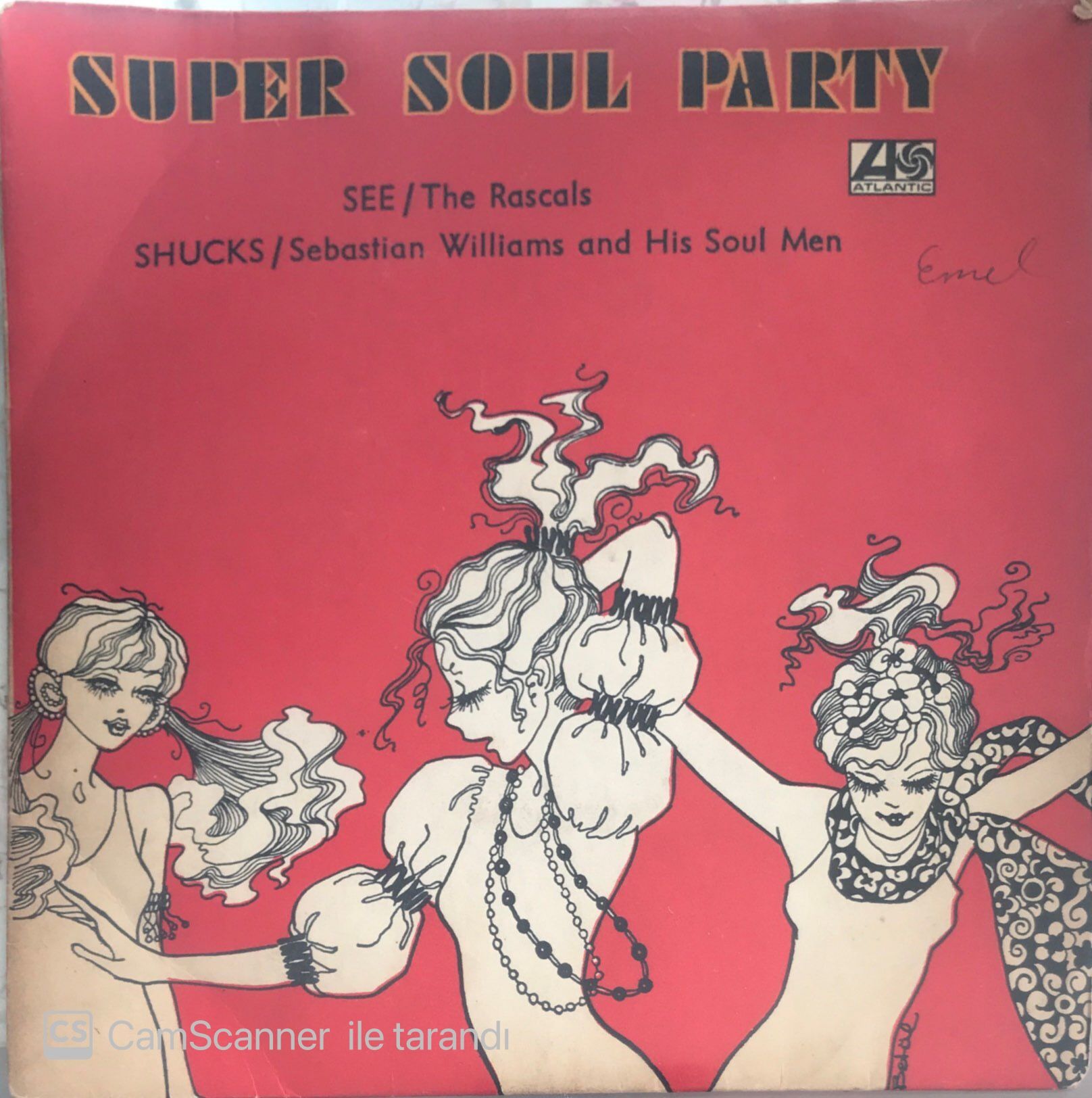Super Soul Party - Shucks Sebastian Williams And His Soul Men 45lik
