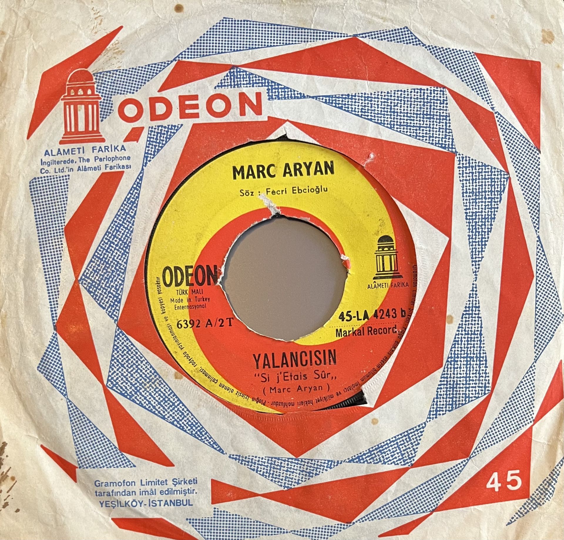 Marc Aryan - Yalancısın 45lik