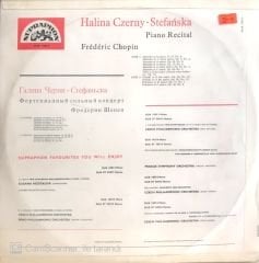 Halina Czerny-Stefanska / Chopin - Piano Recital LP