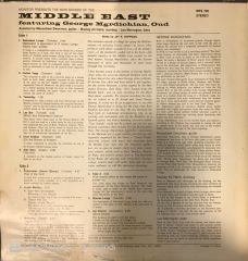 The Now Sounds Of The Middle East Featuring George Mgrdichian LP