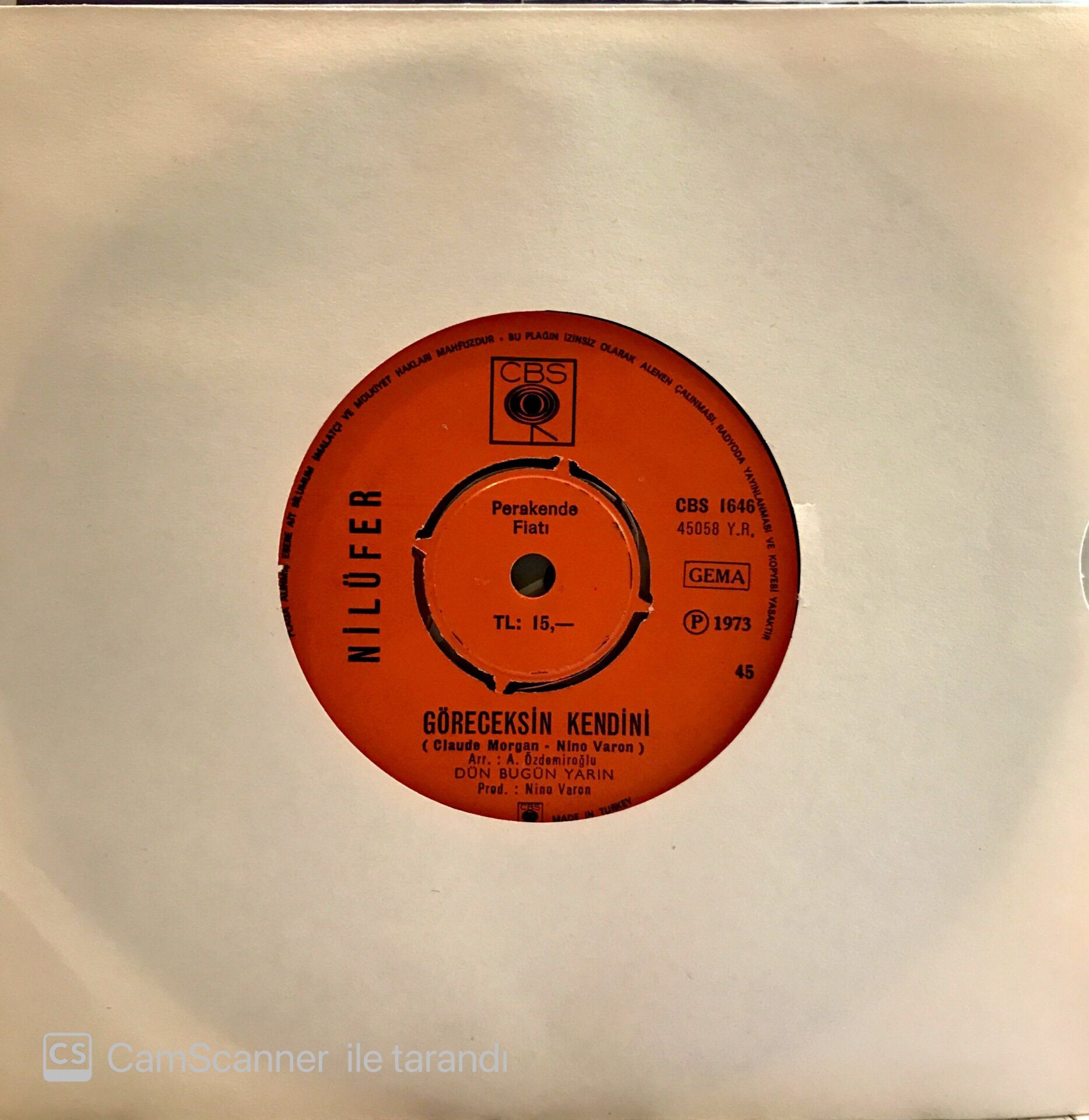 Nilüfer - Göreceksin Kendini 45lik
