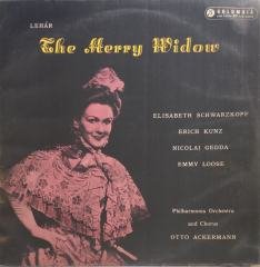Franz Lehár - Philharmonia Orchestra, Otto Ackermann, Elisabeth Schwarzkopf, Erich Kunz, Nicolai Gedda, Emmy Loose ‎– The Merry Widow LP