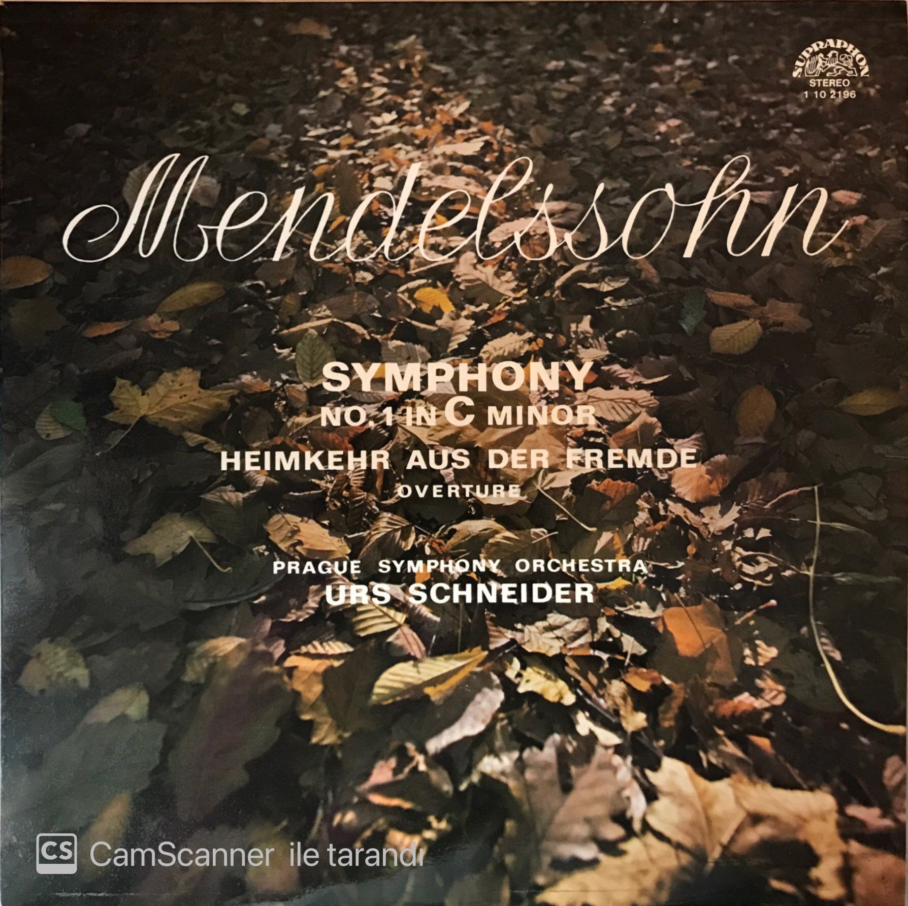 Mendelssohn Symphony No 1 In C Minor LP