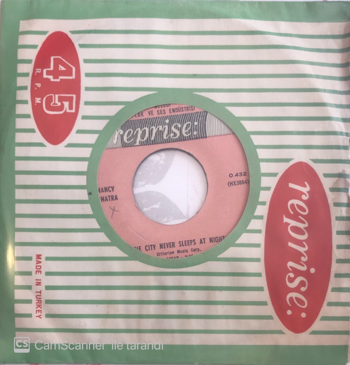Nancy Sinatra The City Never Sleeps At Night 45lik