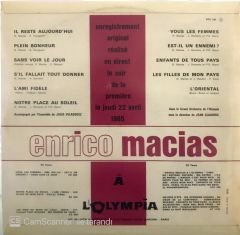 Enrico Macias - A L'Olimpia LP