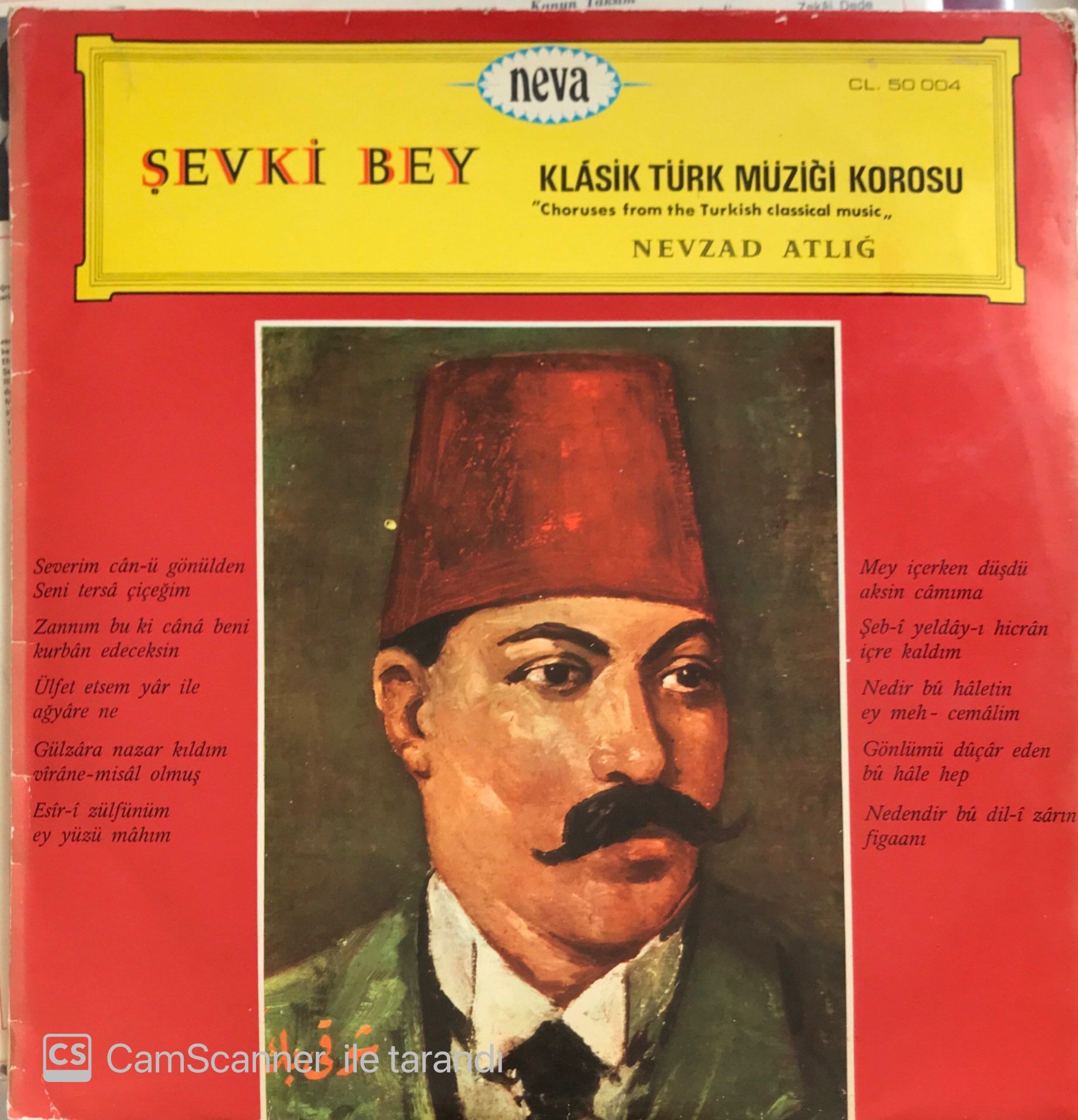 Şevki Bey Klasik Türk Müziği Korosu LP