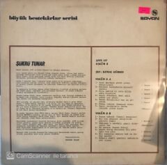 Büyük Bestekarlar Serisi - Şükrü Tunar LP