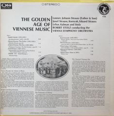 Robert Stolz, Vienna Symphony Orchestra The Golden Age Of Viennese Music LP