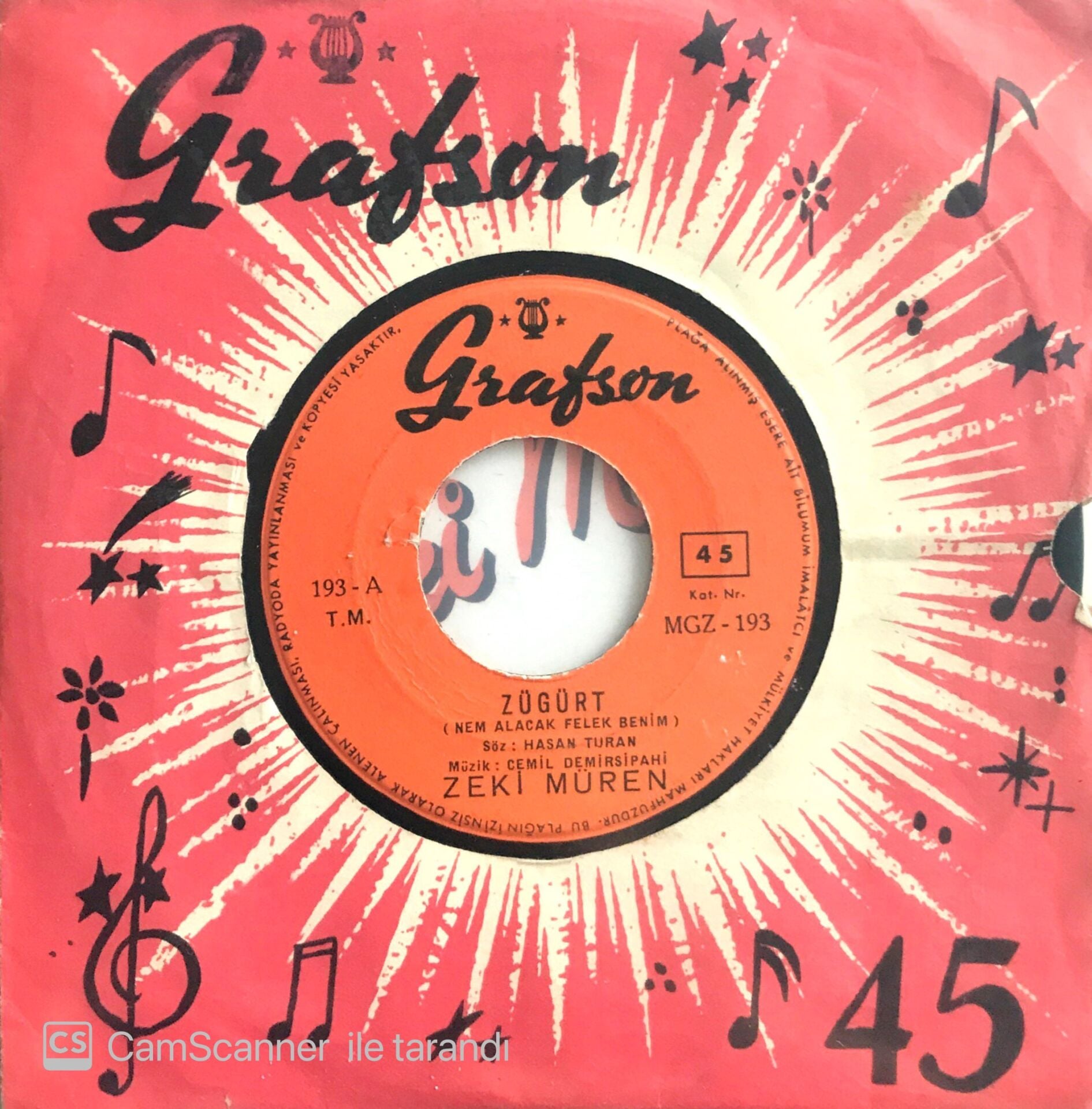 Zeki Müren / Züğürt 45'lik