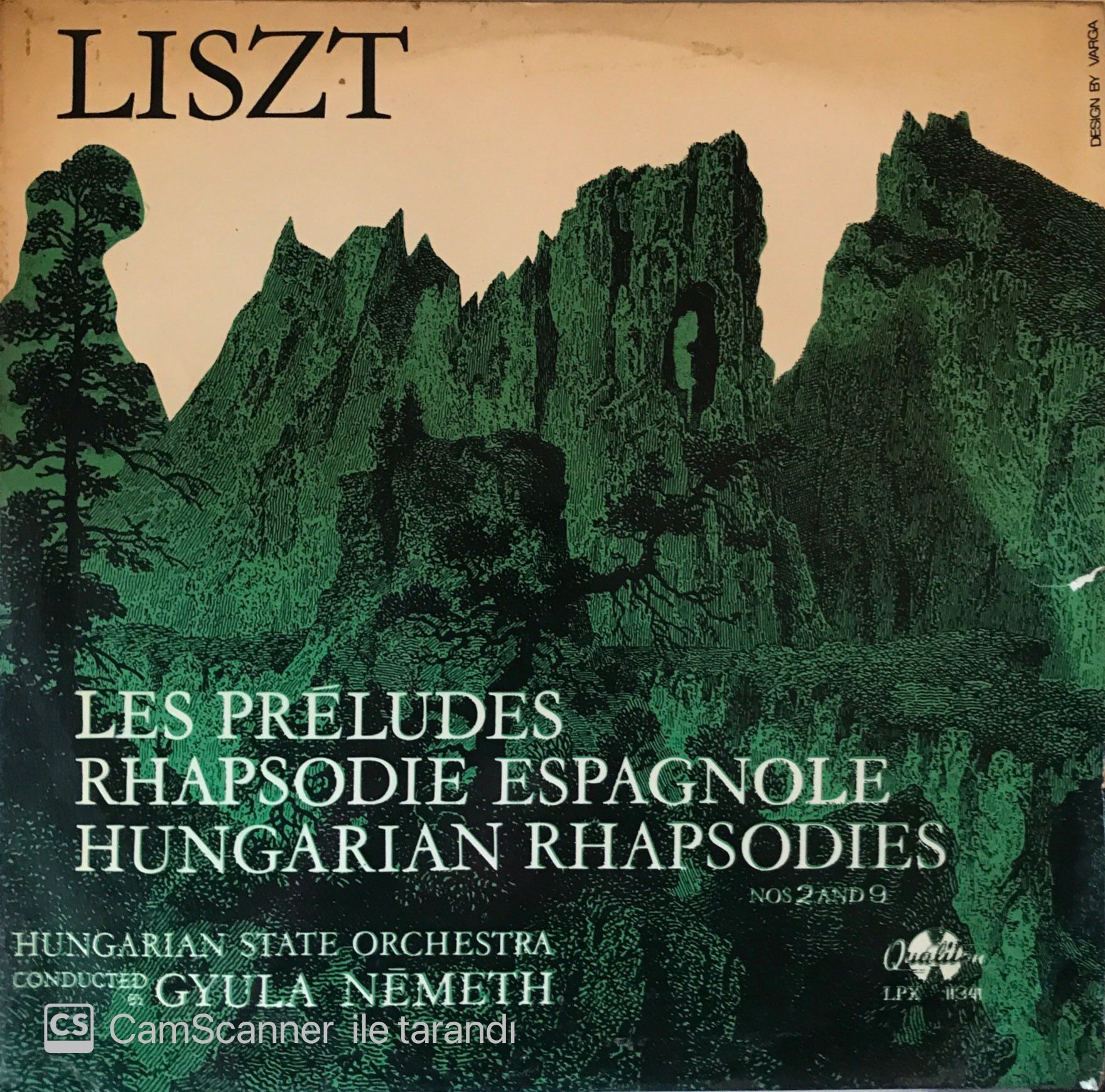 Liszt - Les Preludes Rhapsodie Espagnole Hungarian Rhapsodies LP
