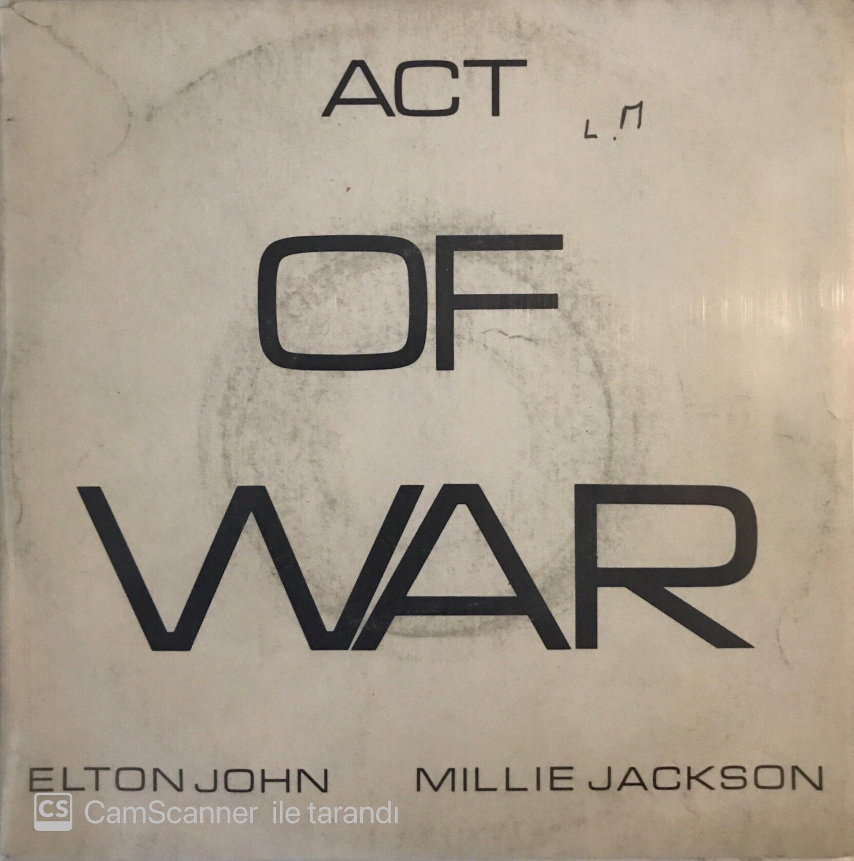 Elton John & Millie Jackson - Act Of War 45lik