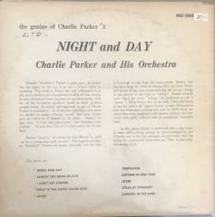 Charlie Parker Night And Day LP