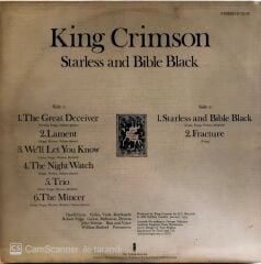 King Crimson Starless and Bible Black LP