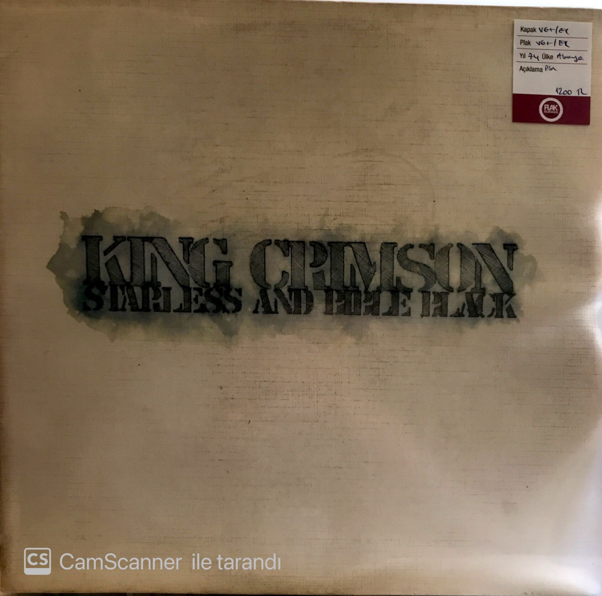 King Crimson Starless and Bible Black LP