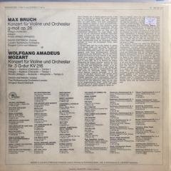 David Oistrach, BruchViolinkonzert G-moll Op. 26 / Mozart: Violinkonzert Nr. 3 G-dur KV 216 LP