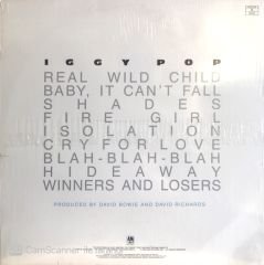 Iggy Pop / Blah Blah Blah LP