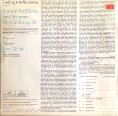 Beethoven / Konzert für Klavier Nr. 4 LP