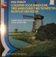 Viva Vivaldi Concerten Voor Mandoline, Twee Mandolines Twee Trompetten, Blokfluit Vier Violen LP
