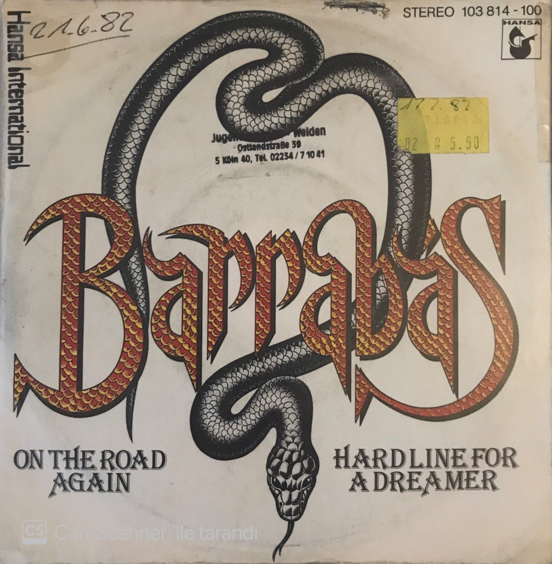 Barrabas - On The Road Agaın 45lik