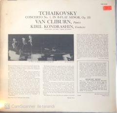 Tchaikovsky Concerto No.1 Van Cliburn, Kiril Kondrashin LP