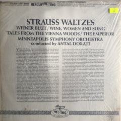 Johann Strauss Jr., Minneapolis Symphony Orchestra, Antal Dorati ‎– Strauss Waltzes Wiener Blut, Wine, Women And Song, Tales From The Vienna Woods, LP