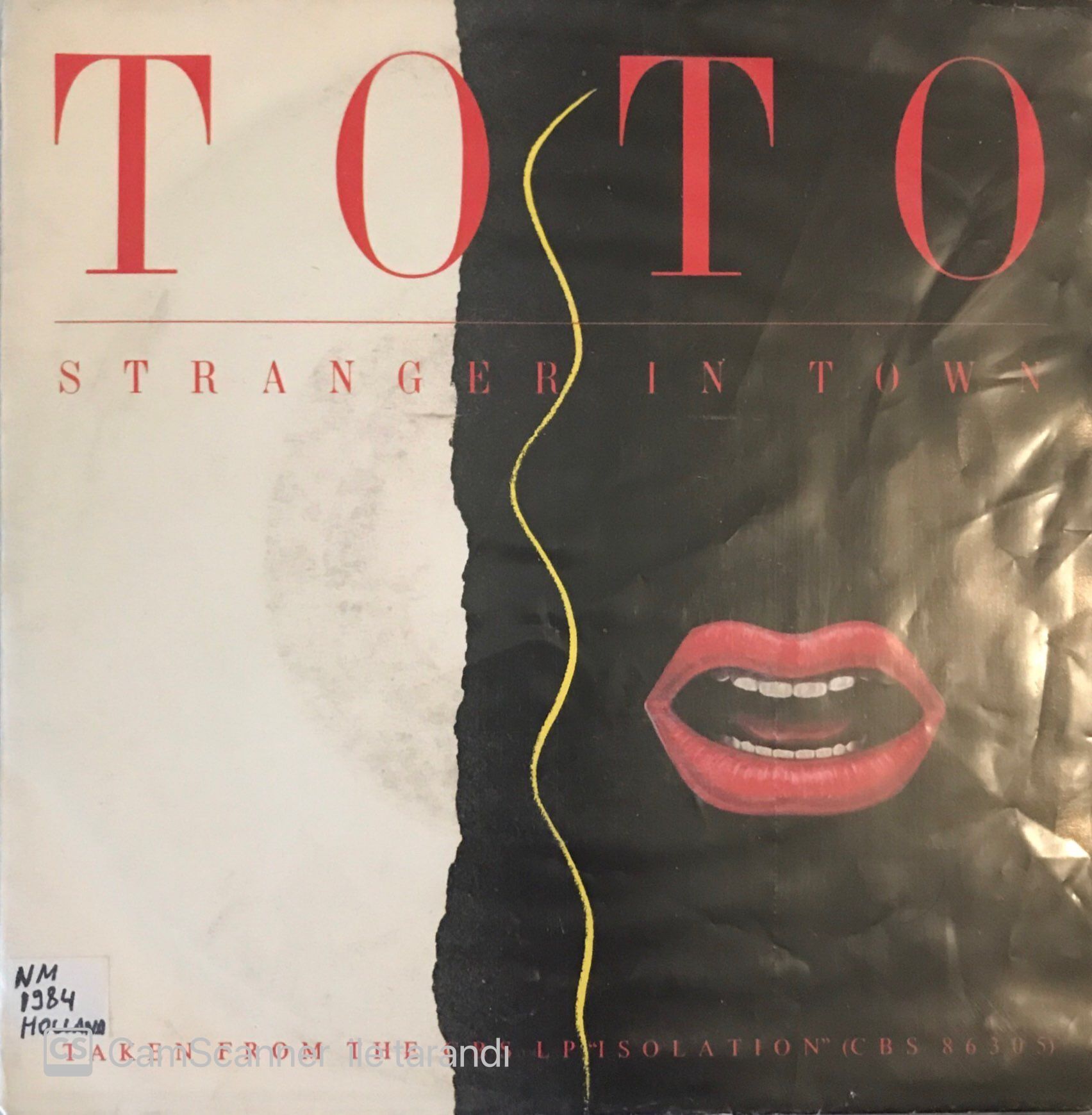 Toto - Stranger In Town 45lik