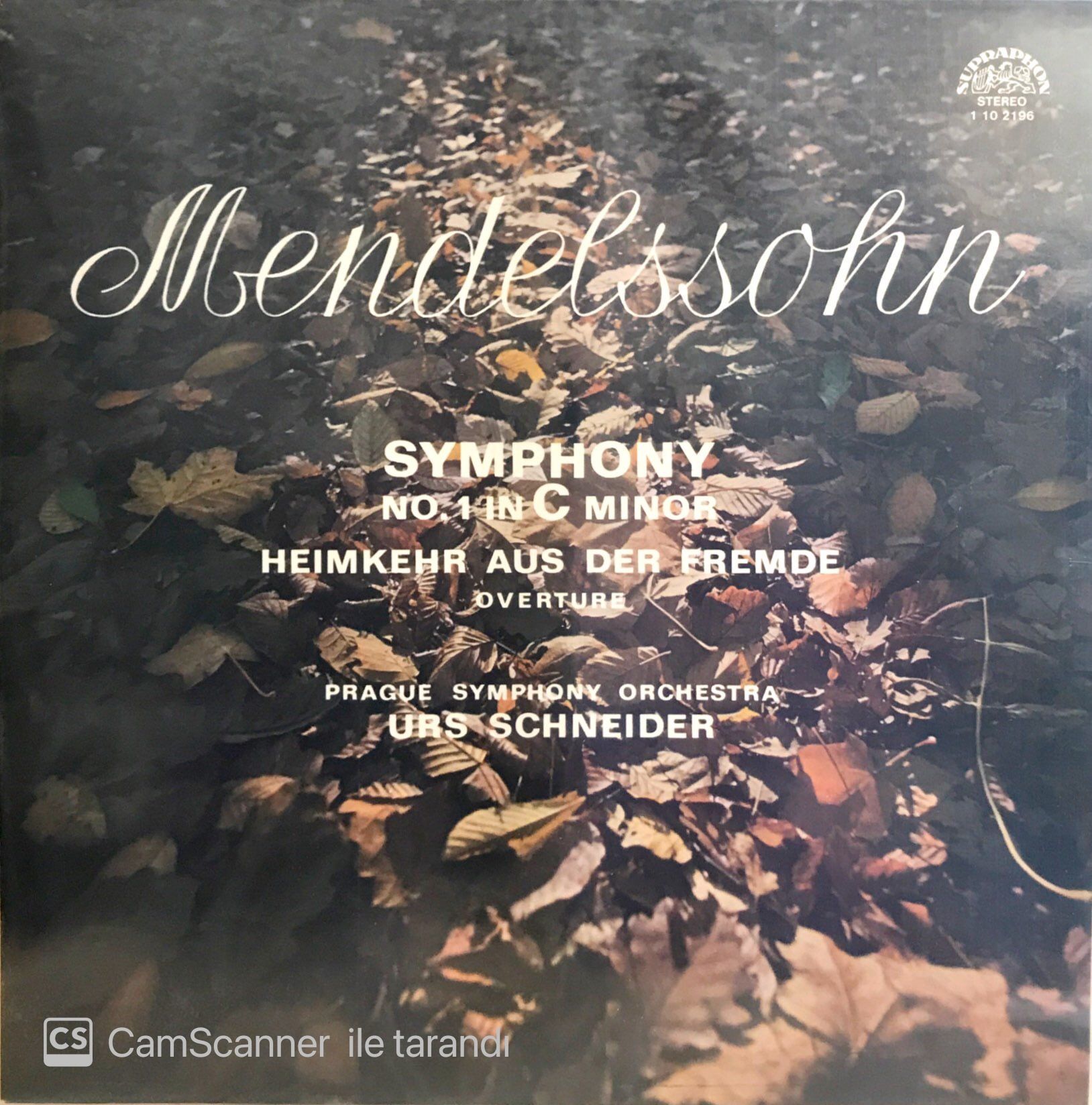 Mendelssohn / Symphony No. 1, Heimkehr aus der Fremde LP