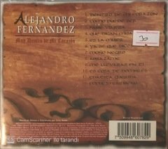 Alejandro Fernandez Muy Dentro De Mi Corazon CD