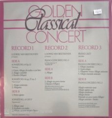 Golden Classical Concert - Piano Concertos & Piano Sonates Beethoven / List 3'lü LP