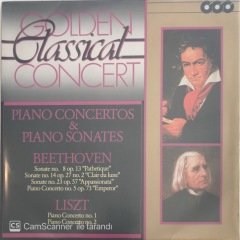 Golden Classical Concert - Piano Concertos & Piano Sonates Beethoven / List 3'lü LP