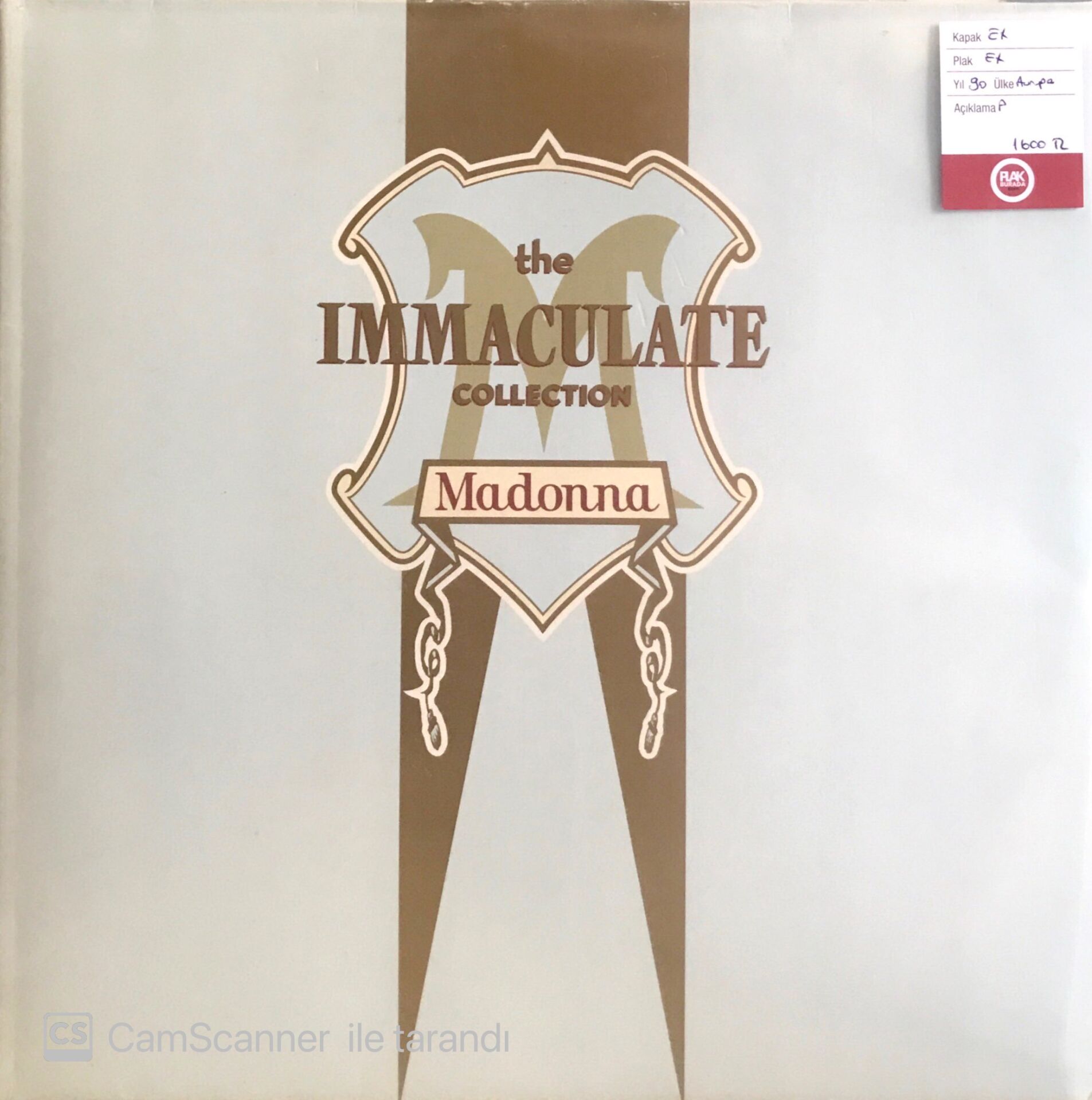 Madonna / The Immaculate Collection Double LP