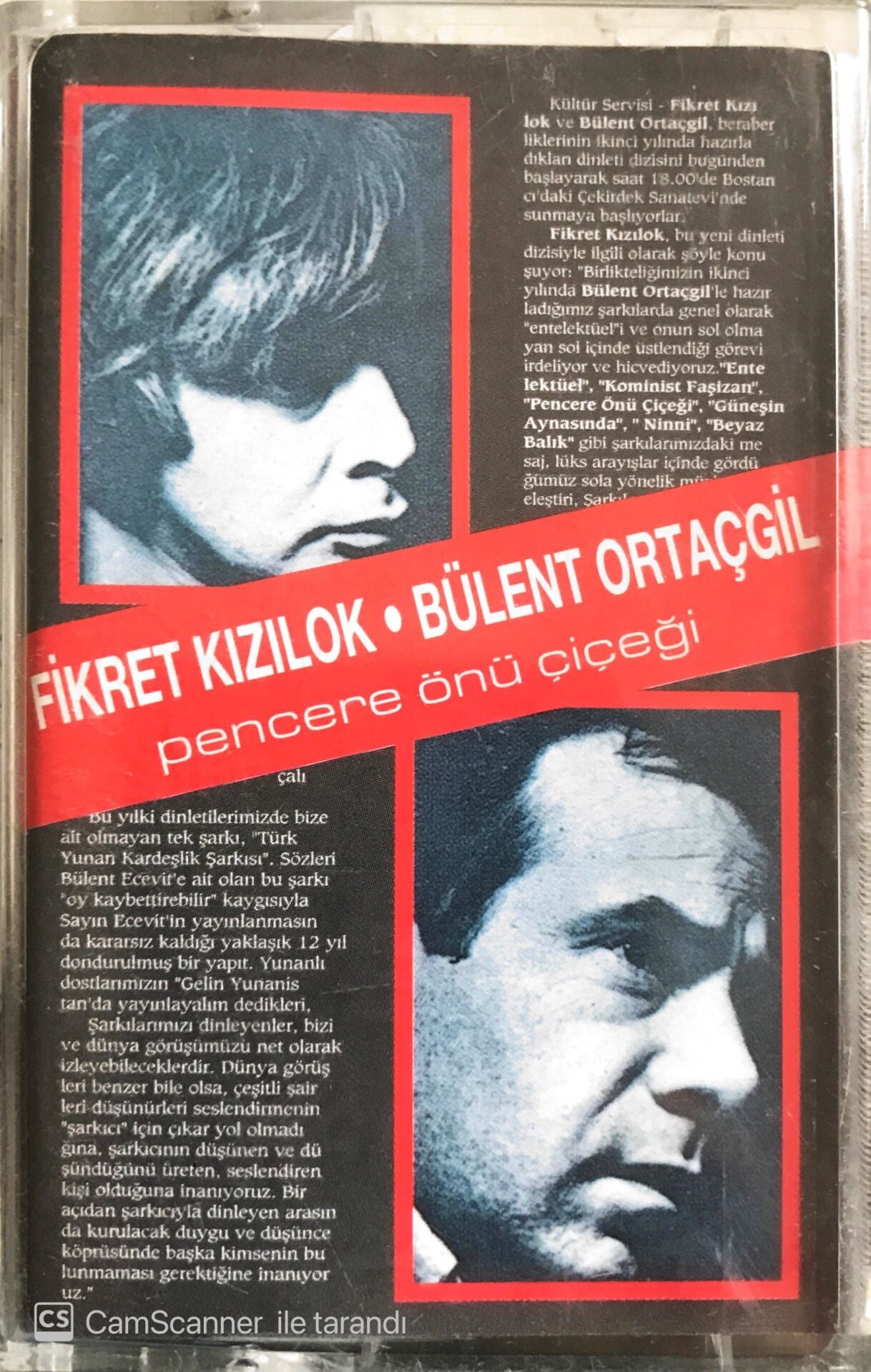 Fikret Kızılok - Bülent Ortaçgil - Pencere Önü Çiçeği - KASET