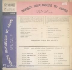 Musique Folkorique Du Monde Bengale LP