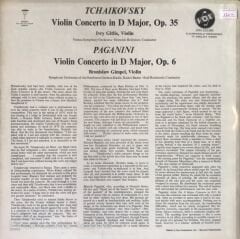 Pyotr Ilyich Tchaikovsky, Niccolò Paganini ‎– Tchaikovsky Violin Concerto In D Major, Op. 35, Paganini Violin Concerto In D Major, Op. 6 LP
