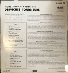Flutes Orientales Sacrees Des Derviches Tourneurs LP