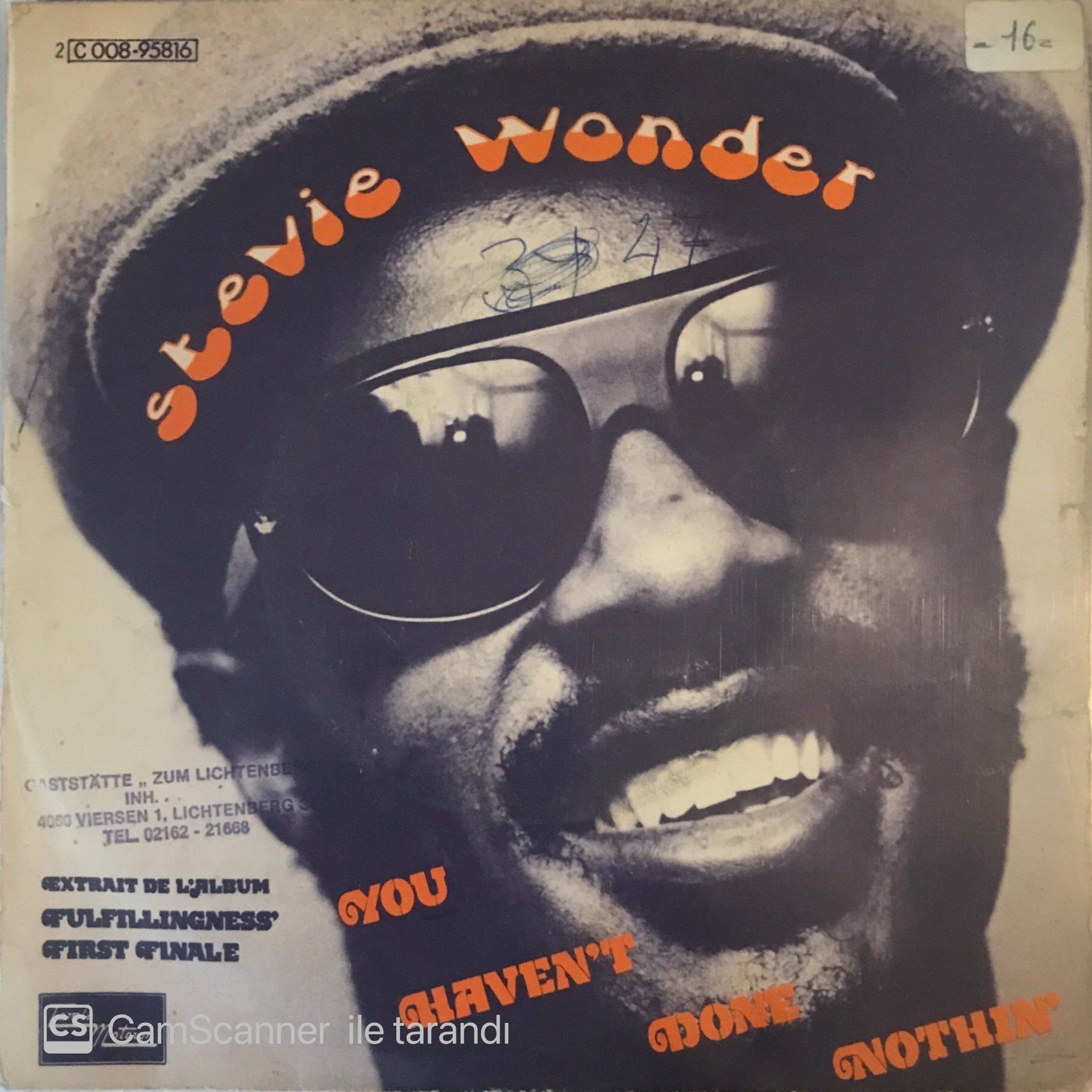Stevıe Wonder - You Havent Done Nothın 45lik