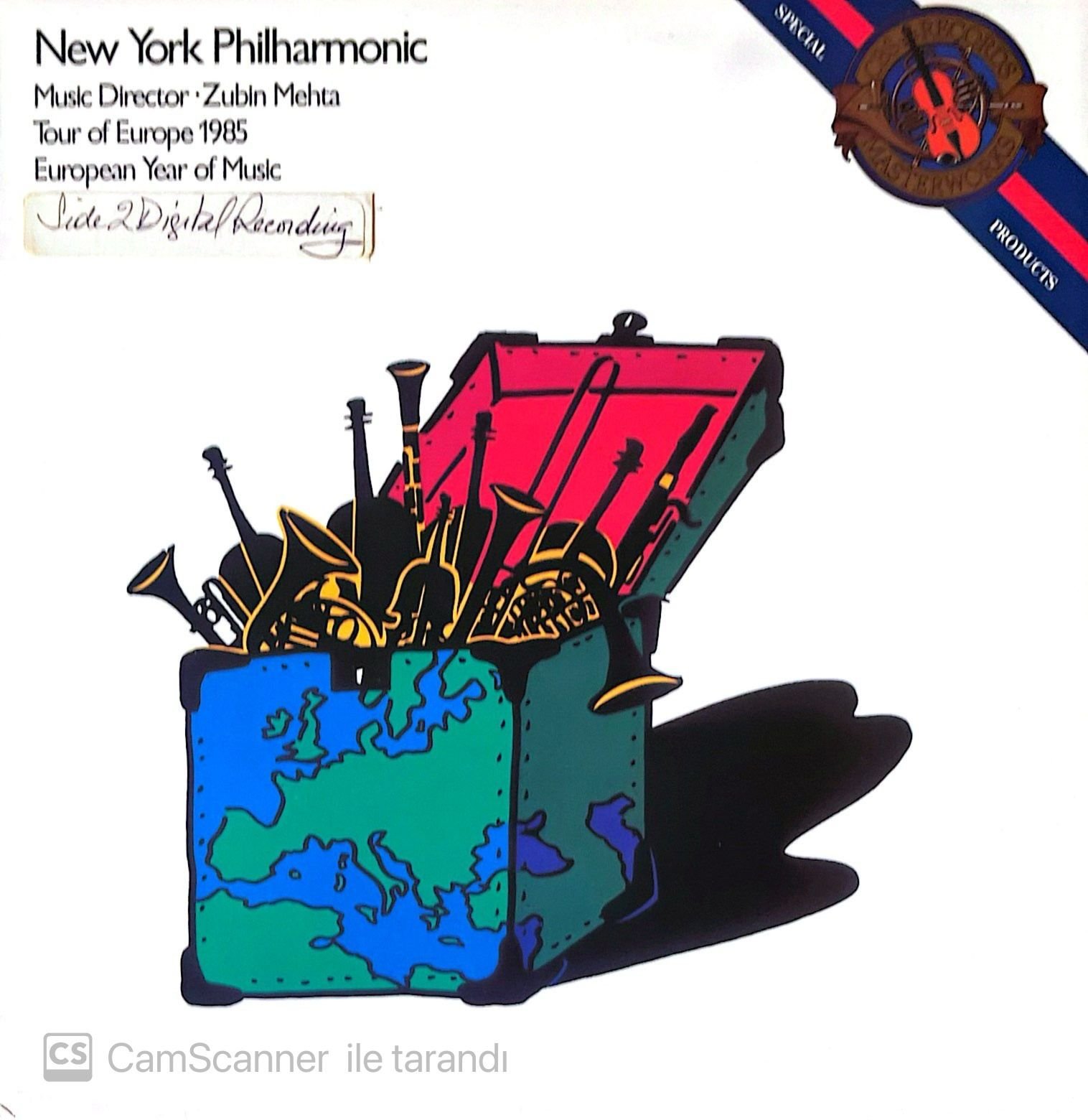 New York Philharmonic Tour Of Europe 1985 LP