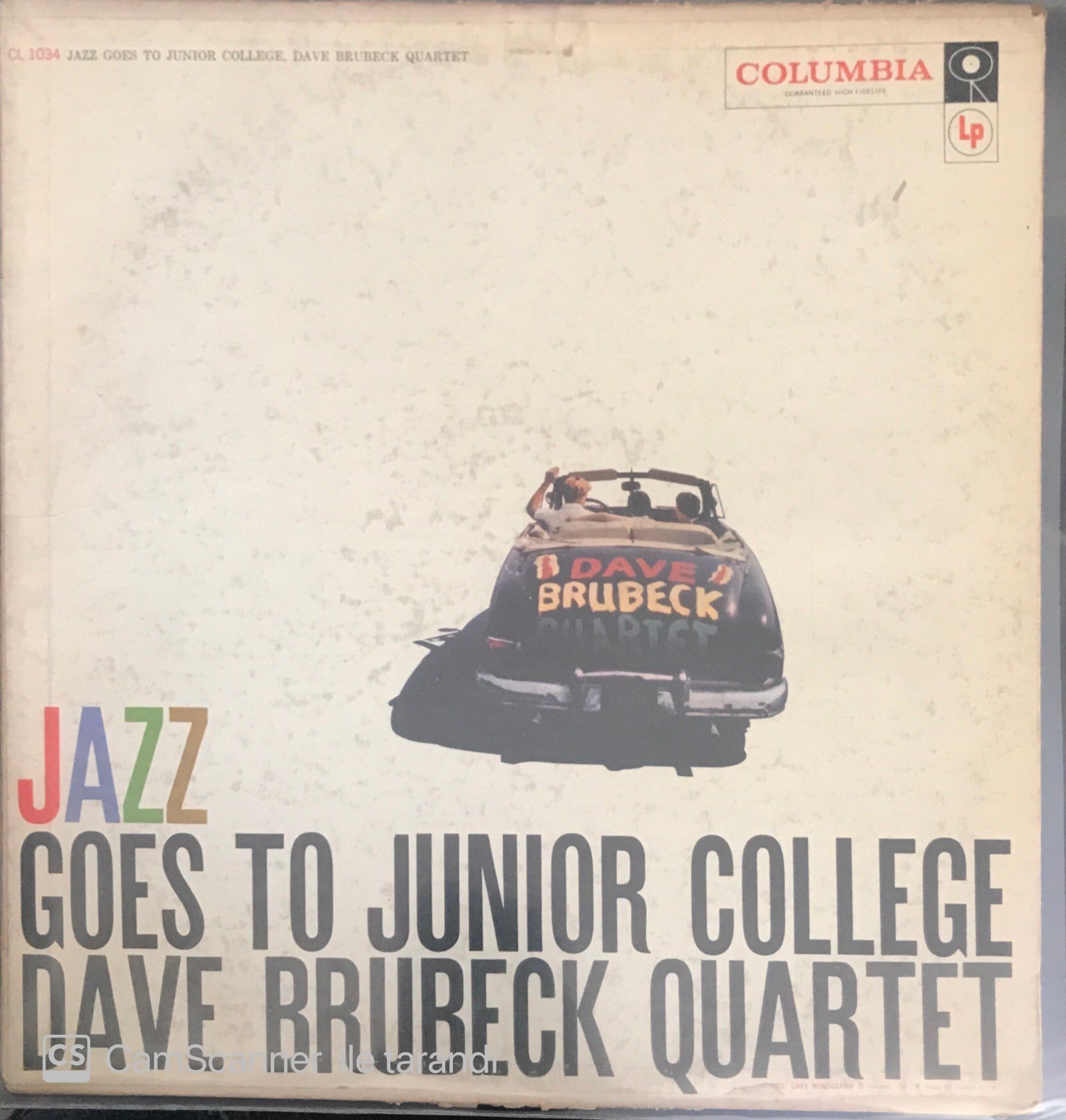 The Dave Brubeck Quartet Jazz Goes To Junior College LP