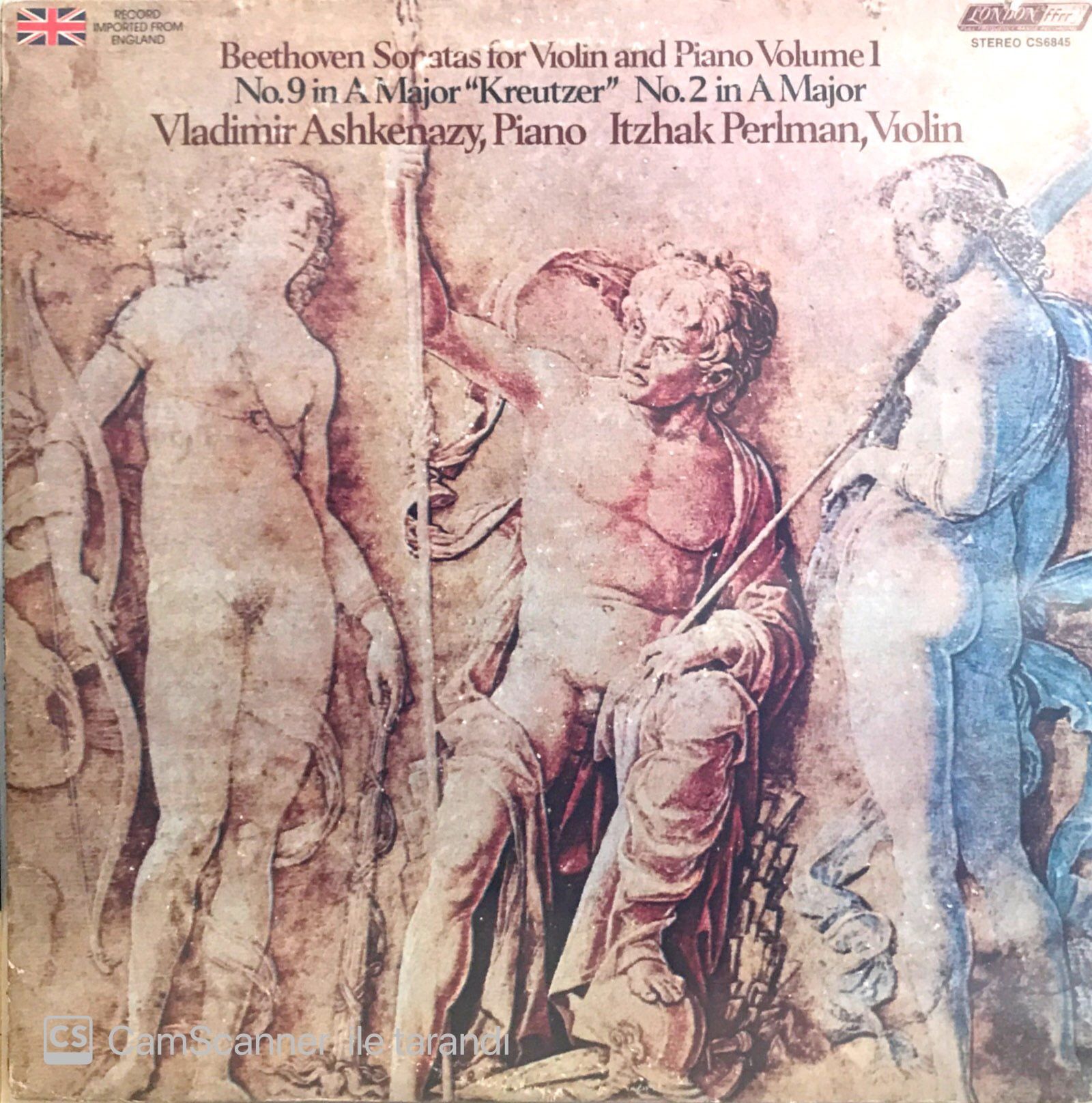Beethoven- Sonatas For Violin And Piano - Volume 1 / Ashkenazy - Perlman LP