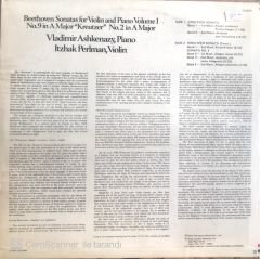 Beethoven- Sonatas For Violin And Piano - Volume 1 / Ashkenazy - Perlman LP