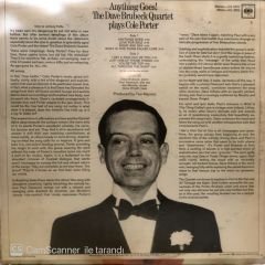 The Dave Brubeck Quartet Plays Cole Porter Anything Goes LP