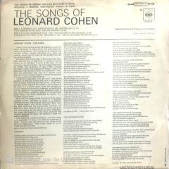 Songs Of Leonard Cohen LP
