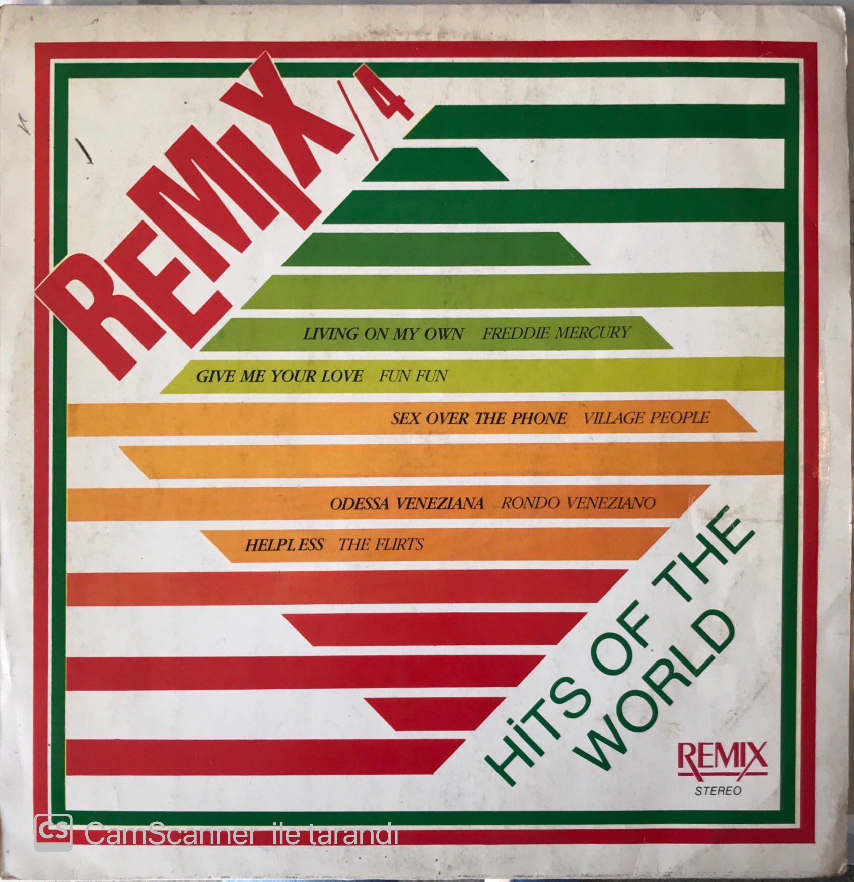 Remix 4 Hits Of The World LP