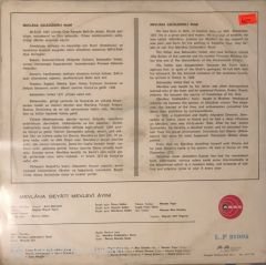 Mevlana Beyati Mevlevi Ayini LP